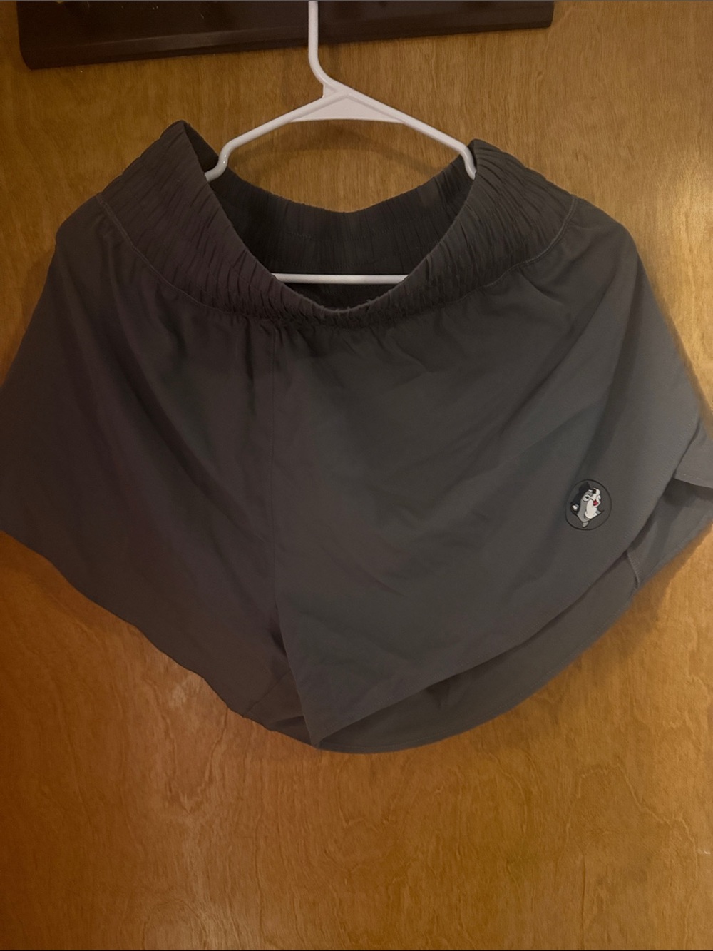 Women's Black Wrap Shorts with Elastic Waist